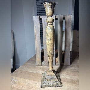 Tell Decorative Metal Taper Candlestick Candle Holder